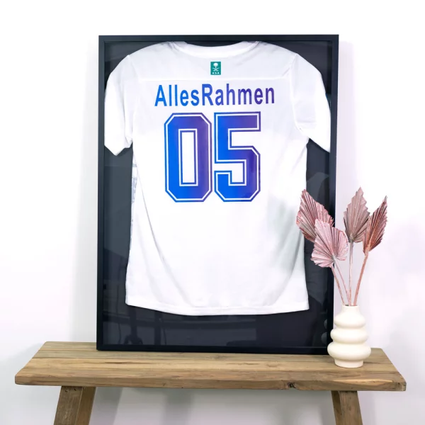 FrameBox II - Cadre pour maillots 60x80 cm | argent mat | verre synthétique (2 mm)
