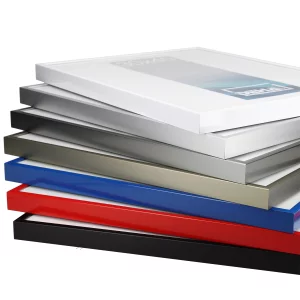 Alu-Bilderrahmen Superba 70x90 cm | Karminrot 3002 | Normalglas (2 mm)