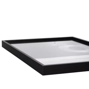 Alurahmen Alpha 84,1x118,9 cm (A0) | Schwarz matt eloxiert | Normalglas (2 mm)