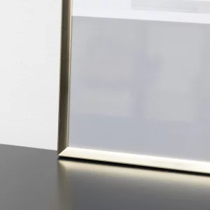 Alurahmen Pixel 60x80 cm | Gold glanz | Normalglas (2 mm)