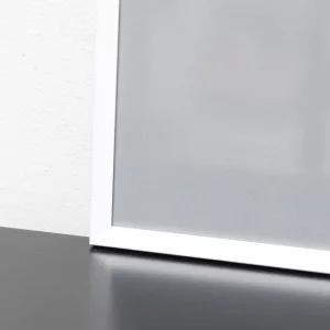 Alurahmen Pixel 60x80 cm | Weiß glanz | Normalglas (2 mm)