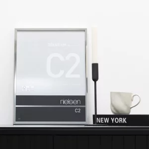 Alurahmen C2 21x29,7 cm (A4) | Silber glanz | Normalglas (2 mm)