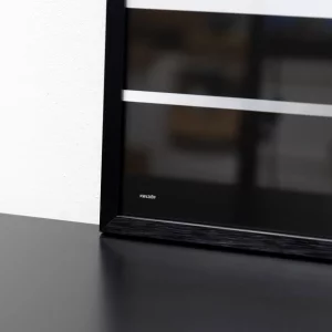 Alurahmen C2 84,1x118,9 cm (A0) | Struktur Schwarz matt | Normalglas (2 mm)