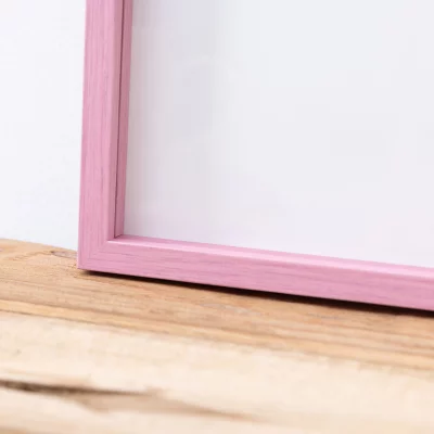 Thumbnail von Alu-Bilderrahmen Barth NXT mit Distanzleiste, Serie 1131 - Maßanfertigung Pink - Furnier Holzoptik Bild 9
