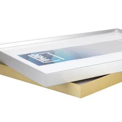 Rama aluminiowa Mizar na wymiar złoto matowe | szkło standardowe (2 mm)