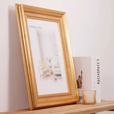 Cornice esclusiva in legno Kallatti 59,4x84,1 cm (A1) | dorato | Vetro standard (2 mm)