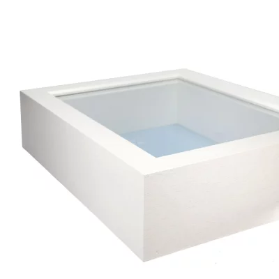 Houten kader Dragón met afstandshouder 30x40 cm | yellow | normaal glas (2 mm)