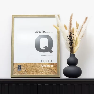 Fotoram Quadrum 13x18 cm | guld | Standardglas (2 mm)