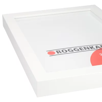 3D kader met afstandshouder van beuk / esdoorn 21x29,7 cm (A4) | beuk, wit | normaal glas (3 mm)