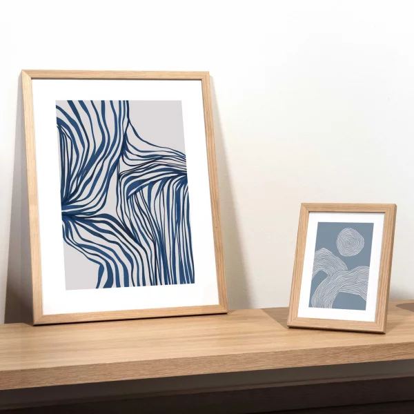 Lijst van eikenhout Scandic 40x40 cm | eik | normaal glas (2 mm)