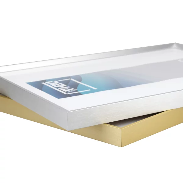 Aluminium lijst Mizar op maat natuur, mat | normaal glas (2 mm)