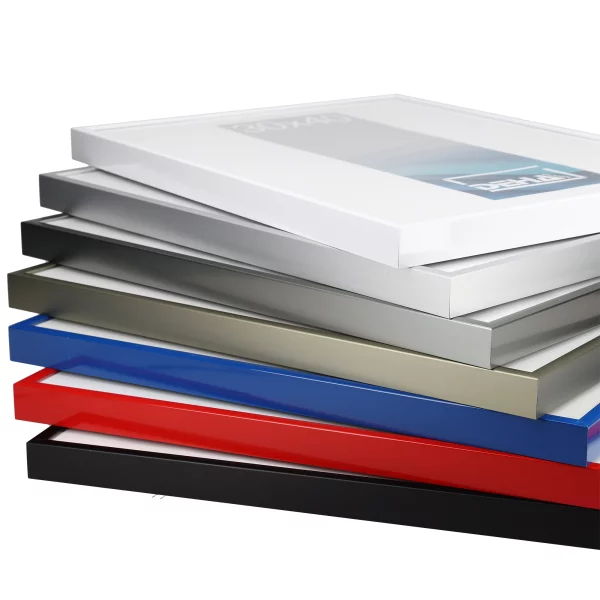 Cadre en aluminium Superba sur-mesure rouge carmin RAL 3002 | verre standard (2 mm)