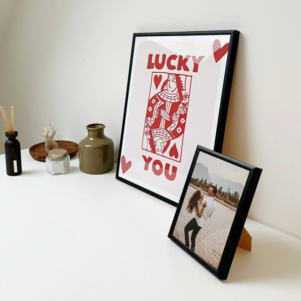 Cadre en aluminium Liz 21x29,7 cm | noir mat | verre standard (2 mm)