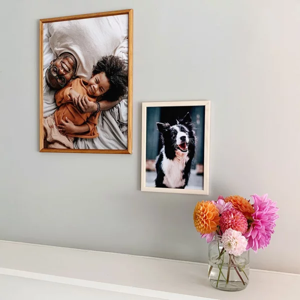 Houten kader Lola 9x13 cm | goud | normaal glas (2 mm)