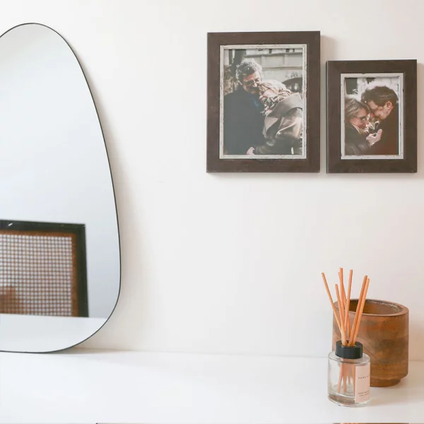 Cadre en plastique Leo 10x15 cm | blanc-argent | verre standard (2 mm)