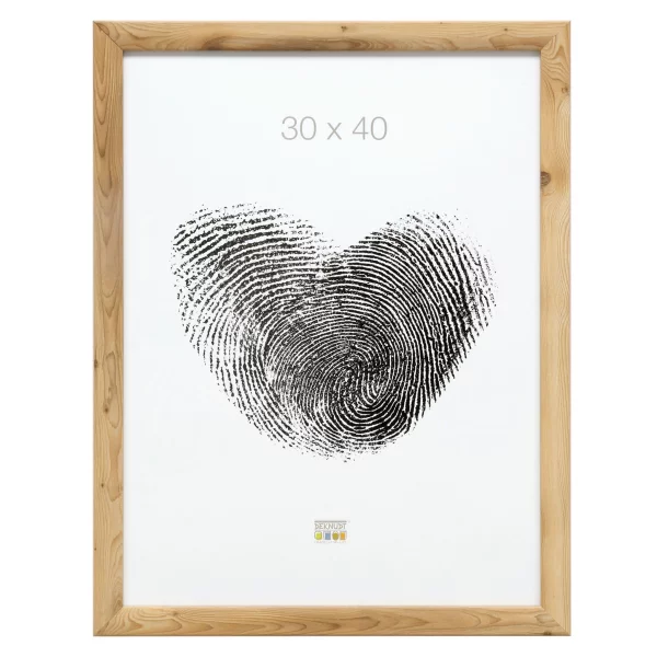 Holz Bilderrahmen Olivia 10x15 cm | Natur | Normalglas (2 mm)