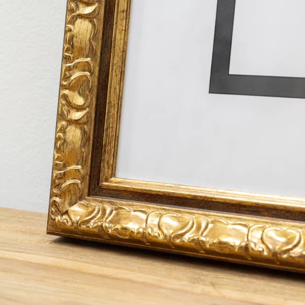 Kunststoffrahmen Zabek 50x70 cm | Gold | Kunstglas (1 mm)