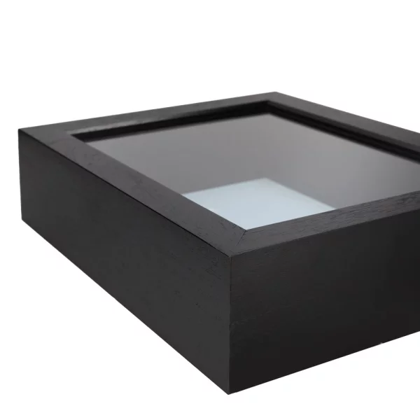 Cadre 3D en bois Dragón sur mesure Black | verre standard (2 mm)