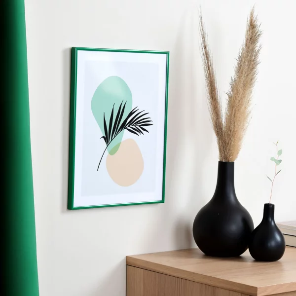 Kunststoff Bilderrahmen ART 30x40 cm | Grün | Normalglas (2 mm)