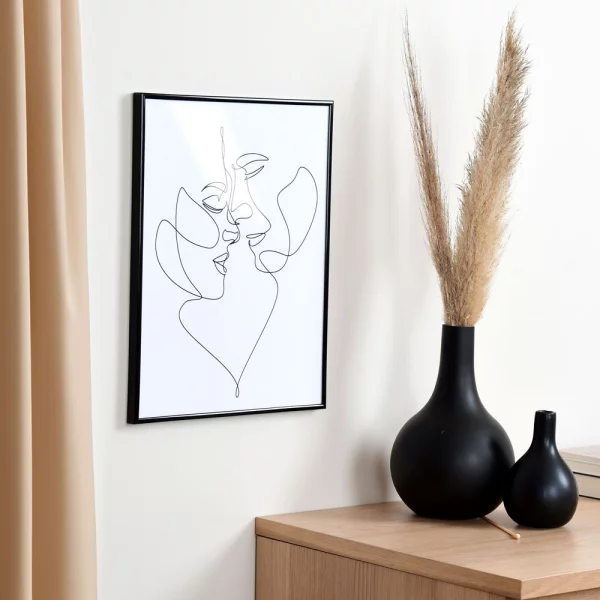 Cadre en plastique ART 42x59,4 cm (A2) | noir | verre standard (2 mm)