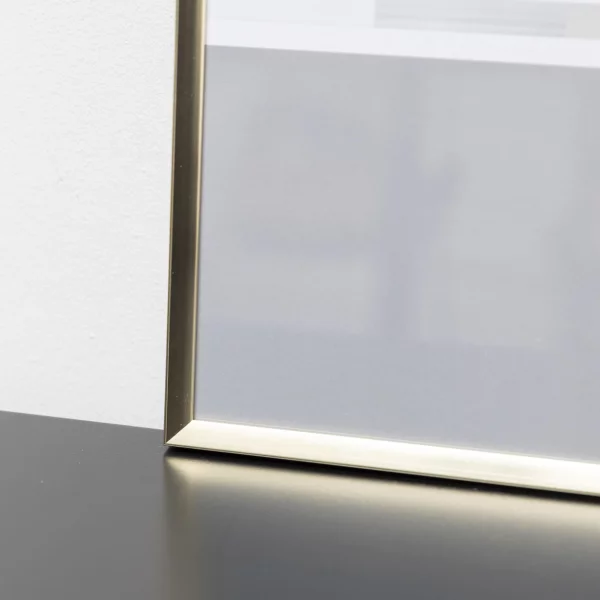 Cadre en aluminium Pixel 10x15 cm | or brillant | verre standard (2 mm)
