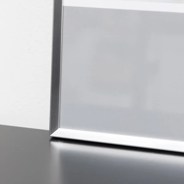 Cadre en aluminium Pixel 13x18 cm | argent brillant | verre standard (2 mm)