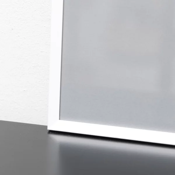 Cadre en aluminium Pixel 13x18 cm | blanc brillant | verre standard (2 mm)