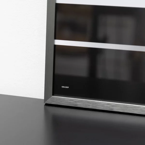 Alu-Bilderrahmen C2 30x40 cm | Struktur Grau matt | Normalglas (2 mm)