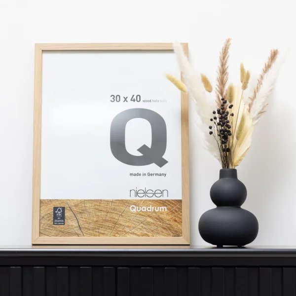 Fotorahmen Quadrum 13x18 cm | Eiche Natur | Normalglas (2 mm)