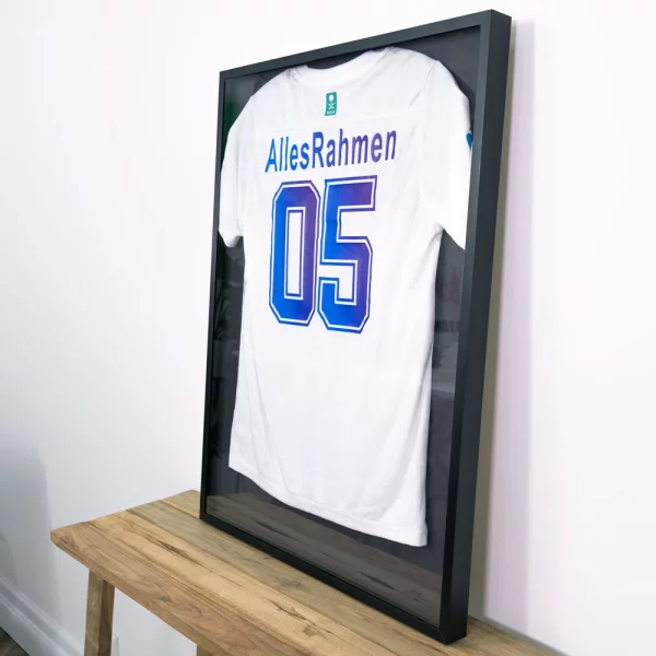 FrameBox II - Cadre pour maillots 60x80 cm | argent mat | verre synthétique (2 mm)