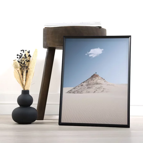 Cadre en plastique Désir 10x15 cm | noir | verre synthétique (2 mm)