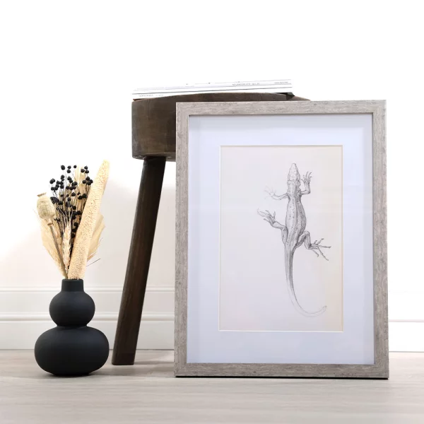 Cadre en bois Stockholm avec passe-partout 10x15 cm | blanc | verre standard (2 mm)