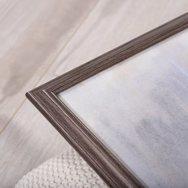 Kunststoff Bilderrahmen Lounge 20x30 cm | stahl | Normalglas (2 mm)