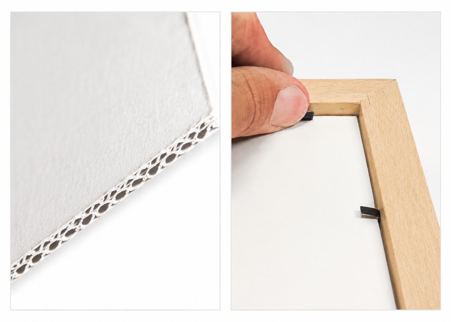 Rückwand mit Foamboard und Flexpins