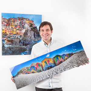 Rahmenloser Bilderrahmen in Panoramaformat