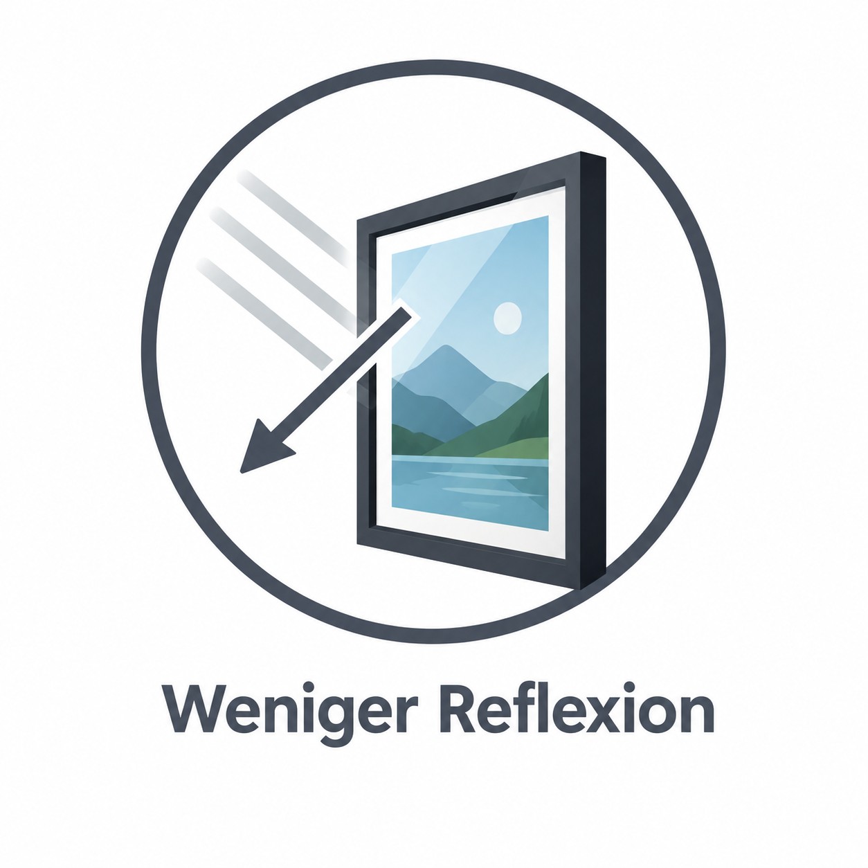 Museumsglas bietet weniger Reflexion