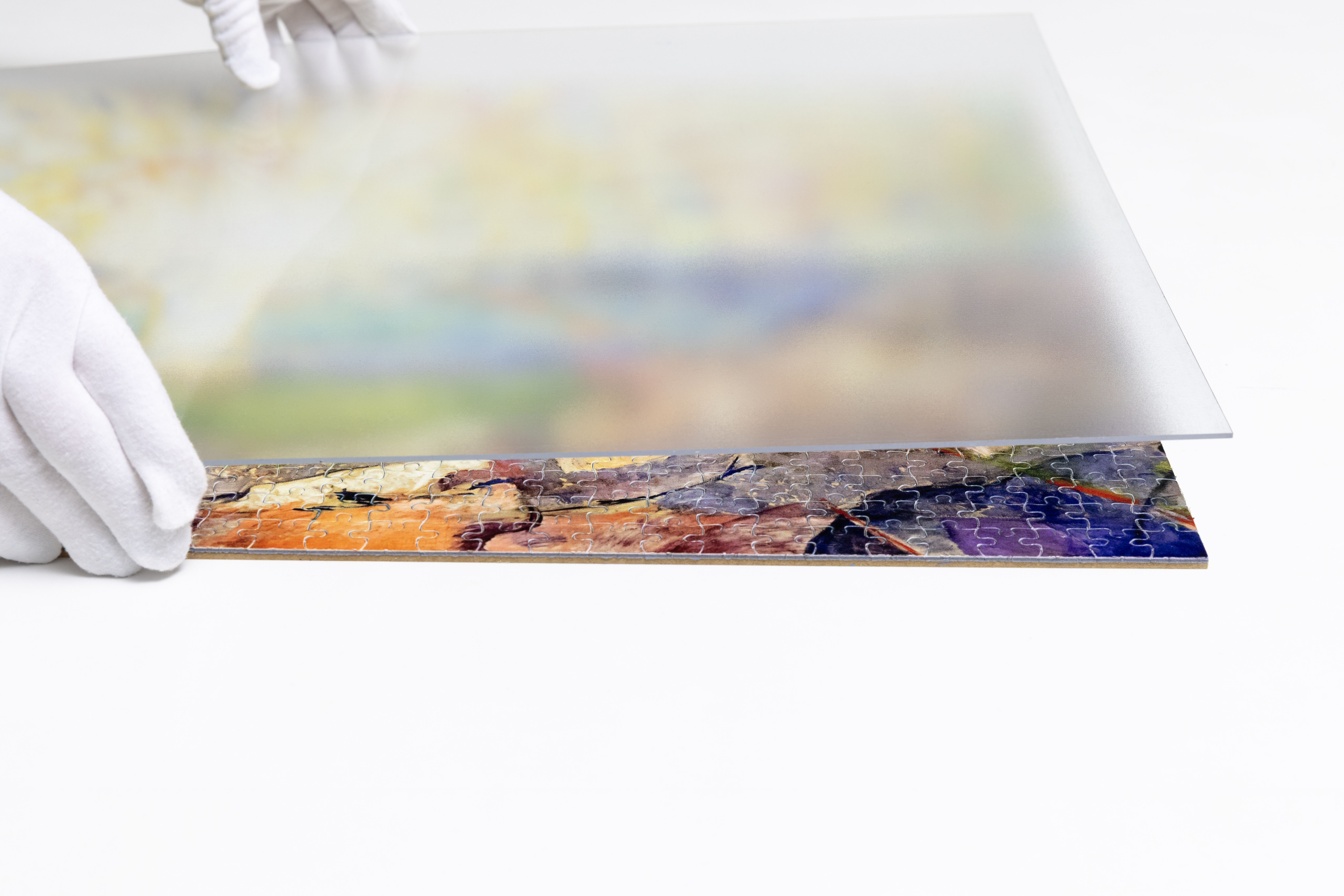 Puzzlerahmen mit Kunstglas