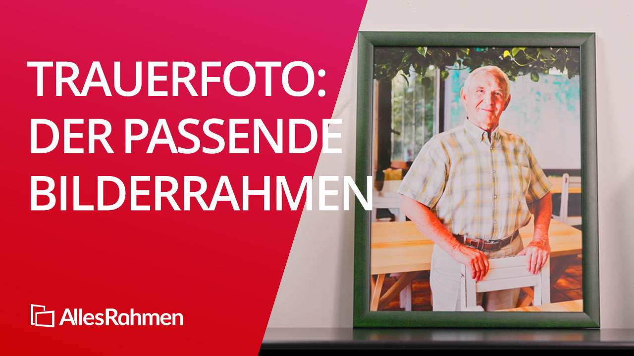 Welcher Rahmen passt zum Trauerfoto?