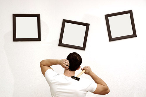 Det lijst correct ophangen