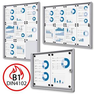 Schaukasten mit Brandschutz